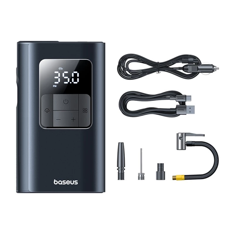 Flashlight Baseus PrimeTrip VA1 2-in-1 pump, black