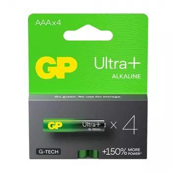 Alkaline batteries LR03 /AAA GP ULTRA+ 4pcs.