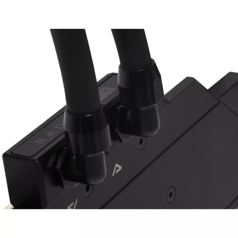 Alphacool HF Screw-In Fitting TPV Metal - 90° Rotatable 12,7/7,6mm - Black (17455)