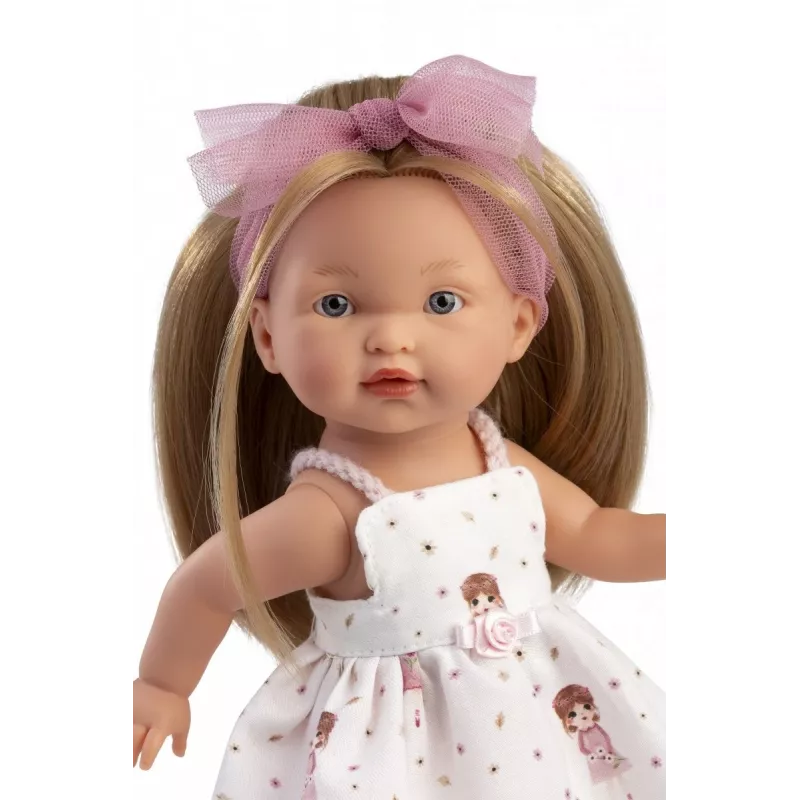 Doll Llorens Valeria 28 cm — realistic features, soft body, vinyl head and limbs