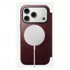 Mobile phone cover Nomad Modern Leather Folio for Apple iPhone 17 Pro, 6.3 inch (16 cm), leather burgundy