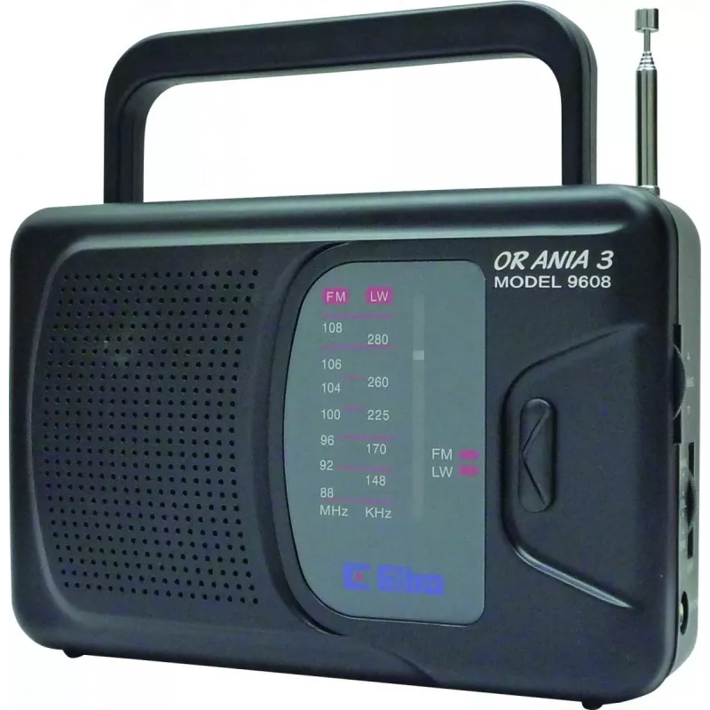 Radio mains and battery powered Fm, Lw Eltra Ania