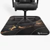 Floor Pad Arozzi Zona Square — Black/Gold, protective mat for chair and floor, square shape