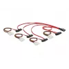 DeLOCK - Internal SAS-Cable (Serial Attached SCSI) - 4-Lane - 36 pin 4i Mini MultiLane - Internal Power Supply, 4-pin, Internal SAS, 29-pin (SFF-8482) - 50 cm (83059)