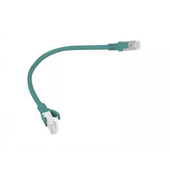 Patch Cord CAT.6 UTP LANBERG PCU6-20CC-0025-G — 0.25 m, RJ-45 male-to-male, CCA, 250 MHz, green, 10-pack