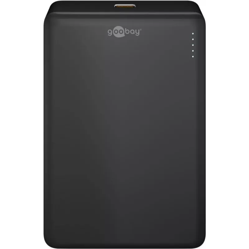 Goobay Magnetic Wireless Power Bank | 70183 | 10000 mAh | USB-C | Black