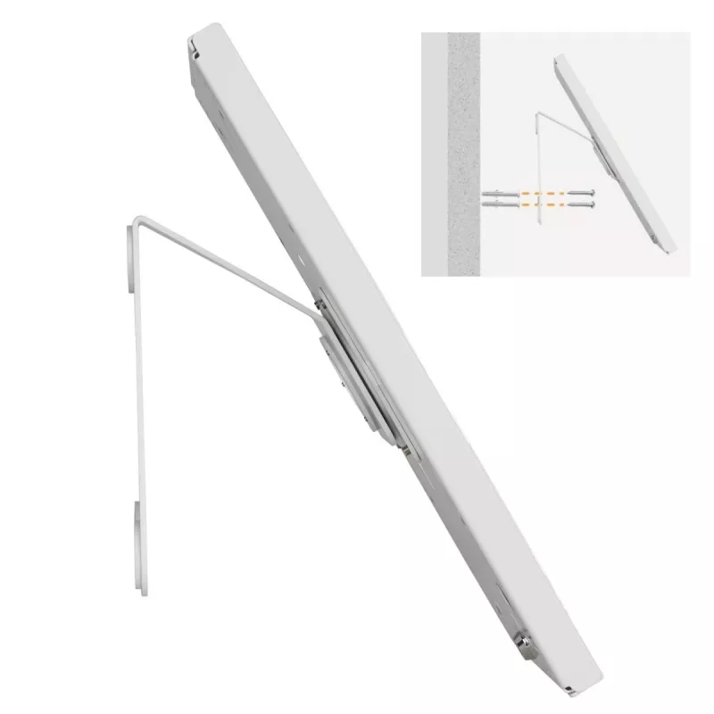 Desk table stand MACLEAN MC-909W adjustable height white for tablets and devices