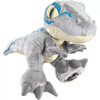Jurassic World, Blue, Plush Toy Grey/Blue, 30 cm
