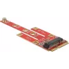 Delock 63384 Mini PCIe to M.2 Key B Converter with Micro SIM Slot