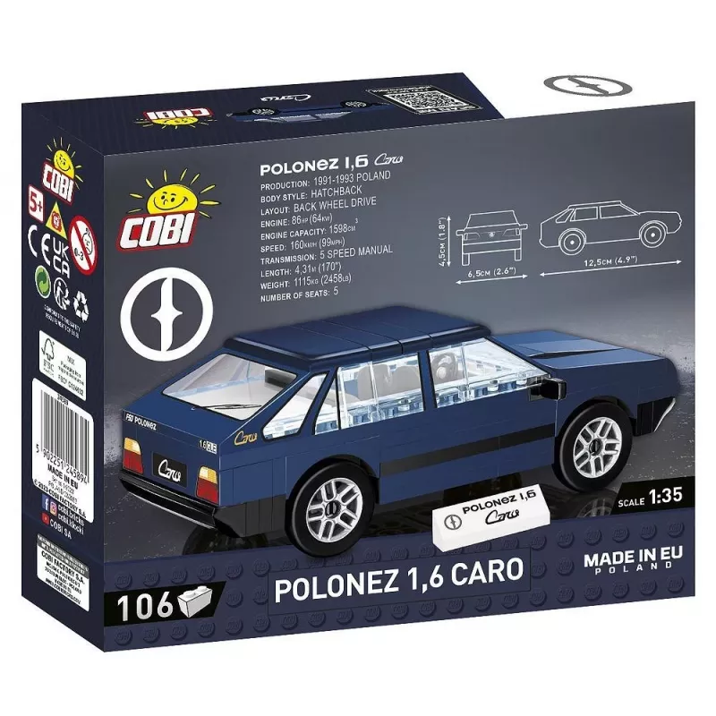 Cobi Polonez 1,6 Caro model kit — scale/model not specified, plastic construction set, MPN 24589