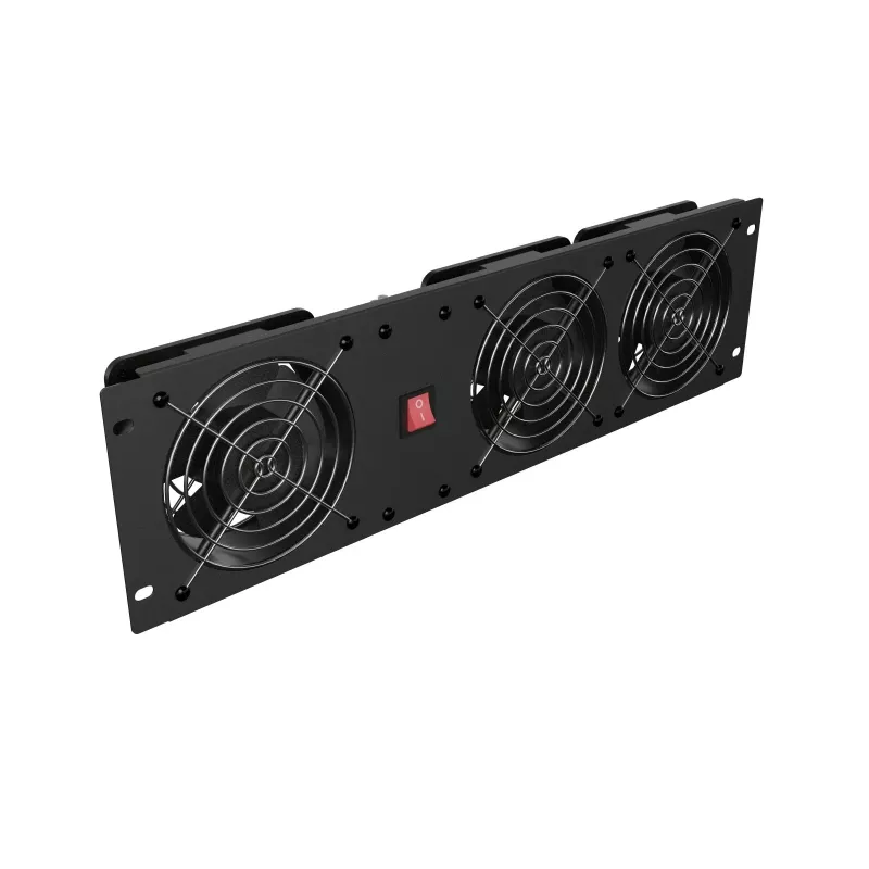 Ventilation panel LANBERG AK-1506-B 19 inch with 3 fans 230V black