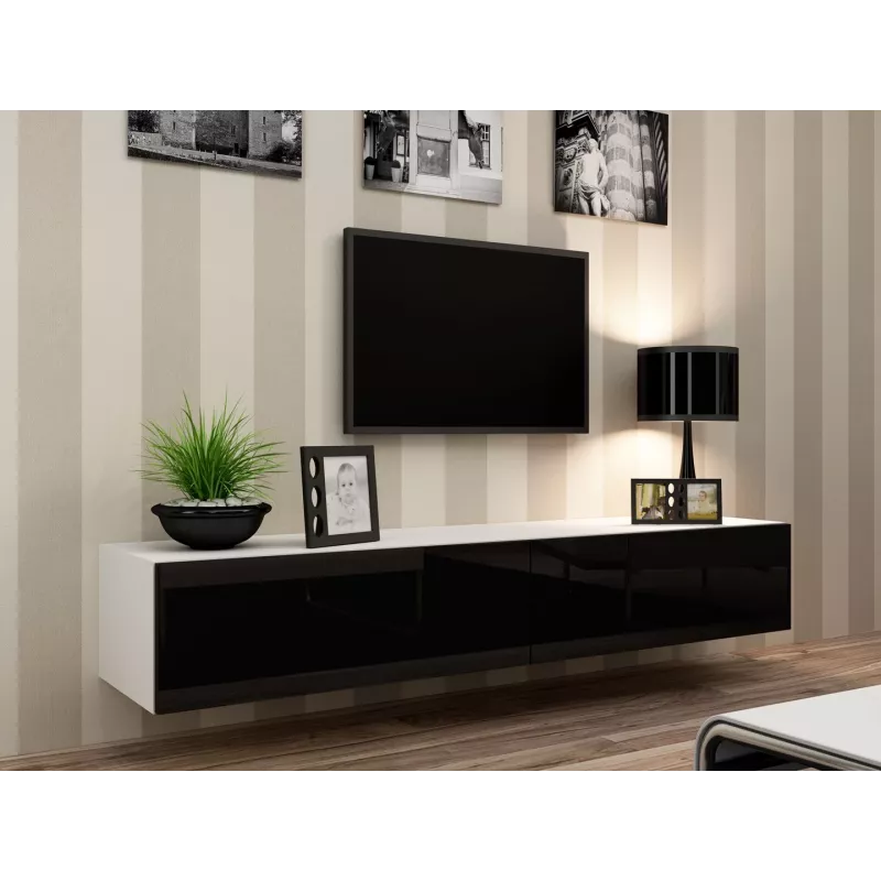 Cama Living room cabinet set VIGO 22 white/black gloss