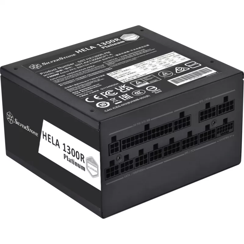 SST-HA1300R-PM 1300W, PC-Power Supply black, 9x PCIe, Cable-Management, 1300 Watt