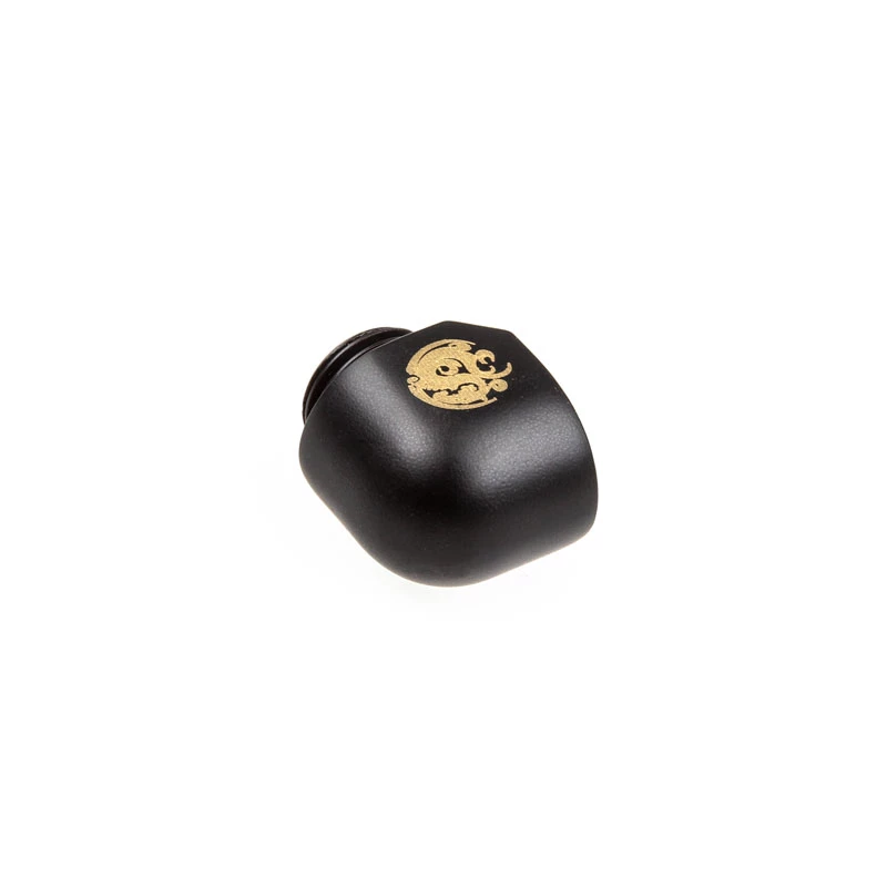 Angle Adapter BitsPower 1/4 inch BSPP female to 1/4 inch BSPP thread — carbon black (BP-CBWP-C39)