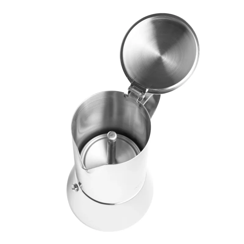 Espresso coffee maker Adler AD 4419 — stainless steel body, compact size