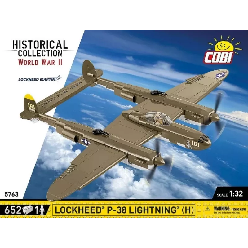 Cobi Building Blocks Lockheed P-38H Lightning set 5763 — scale model kit, collectible aircraft model