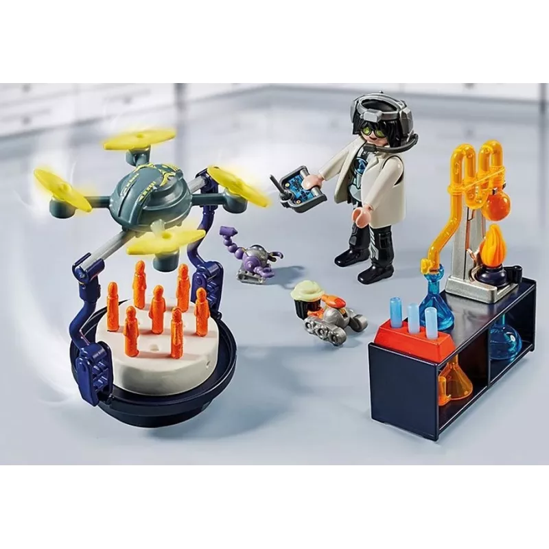 Playmobil 71450 My Life: Researchers with Robots Science-themed Party in the Lab Including a Transport Drone and Robots Fun Imaginative Role-play Arti