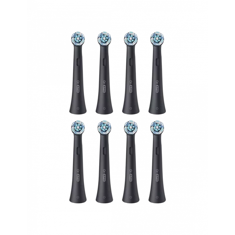 Oral-B iO Ultimate Clean replacement toothbrush heads, black, 8 pcs