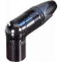 Neutrik XLR-Connector Plug, angled Number of Poles: 3 Black NC3MRX-B 1 pc(s) (NC3MRX-B)