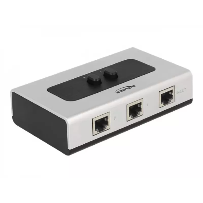 Hub DeLOCK 87673 1000 Mbit/s Black Grey