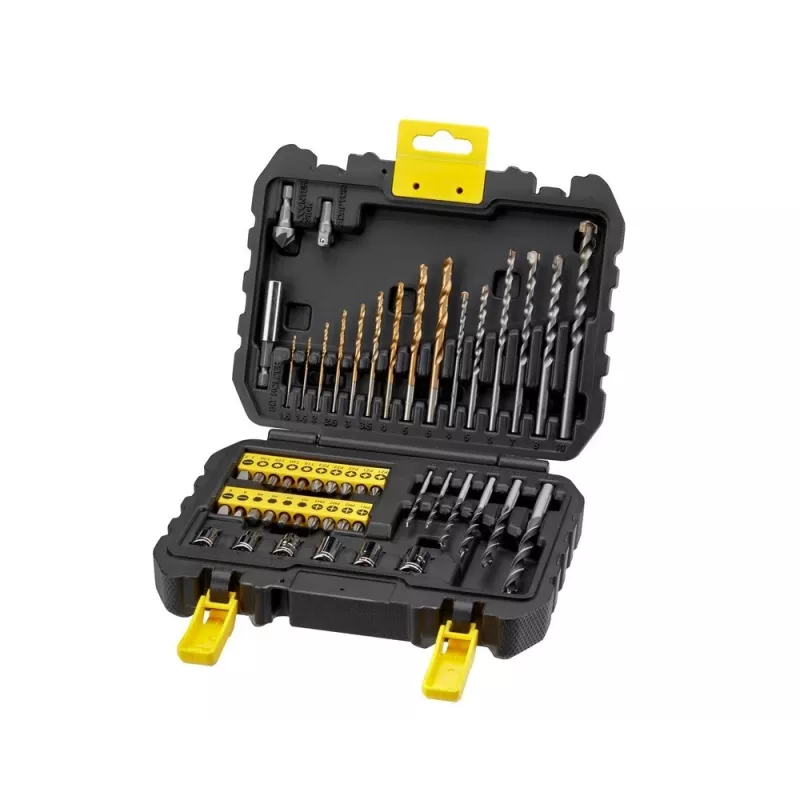 Hand tool set STANLEY STA88546 — 50-piece general-purpose drill bit and workshop kit with case, suitable for wood