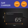 QOLTEC Charger 65W GaN Super Fast SLIM PD 5-20V 3.25A USB-C
