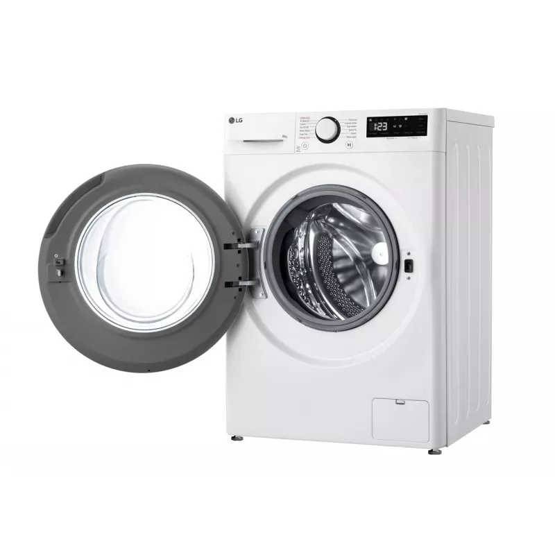 LG | Washing machine | F2WR508SWW | Energy efficiency class A-10% | Front loading | Washing capacity 8 kg | 1200 RPM | Depth 47.5 cm | Width 60 cm | Display | LED | Steam function 
