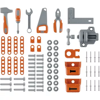 Children's play workbench SMOBY Black & Decker Model 2025 with tools and accessories
