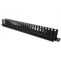 Cable box Alantec PK008 wall organizer 1U black metal/plastic