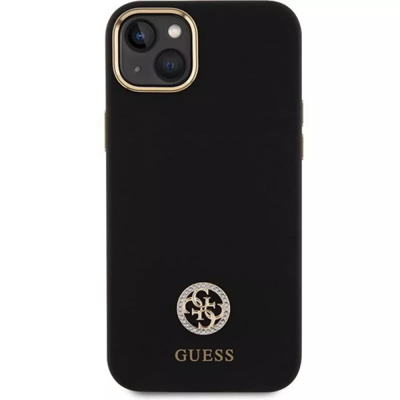 GUESS | GUHCP15M4DGPK | Back cover | Apple | iPhone 15 Plus/14 Plus | TPU, Silicone, Microfiber | Black