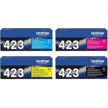 Brother Original TN423 Toner 4er Multipack cyan magenta gelb schwarz - Original - Tonereinheit (OPTN423set)