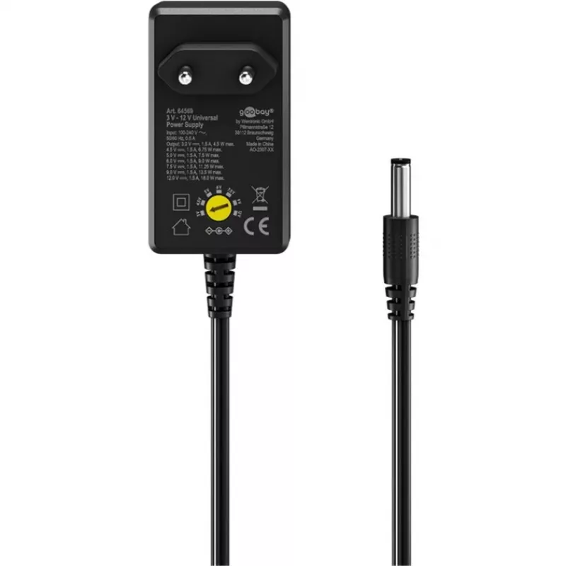 Goobay 74436 Power Adapter Black