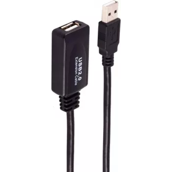 USB cable ShiverPeaks BS13-26085 15 m USB A Black USB 2.0