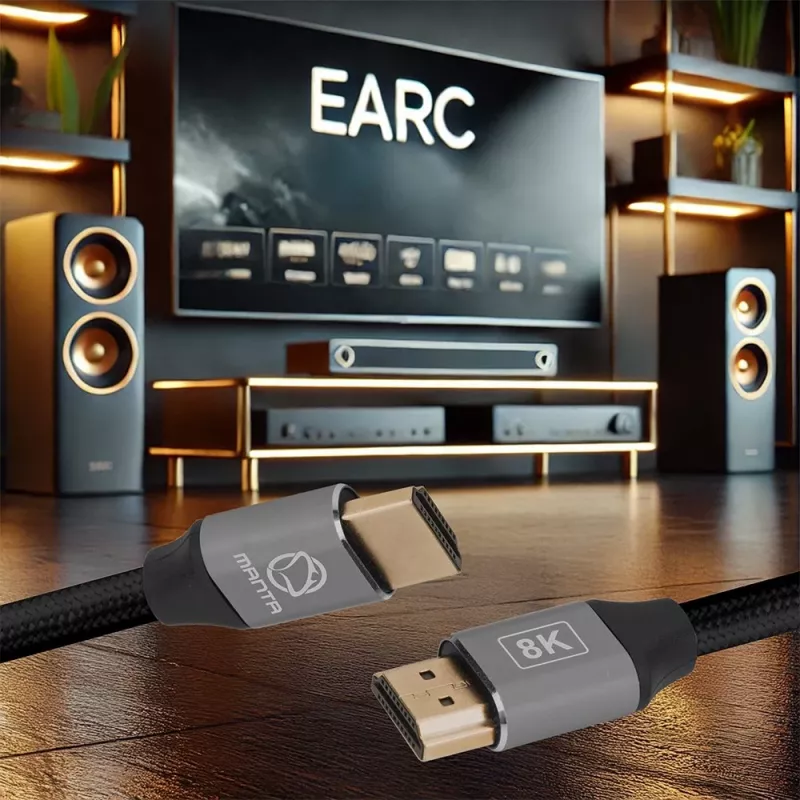 HDMI cable MANTA HDMI-3MC 3 m — supports up to 8K resolution