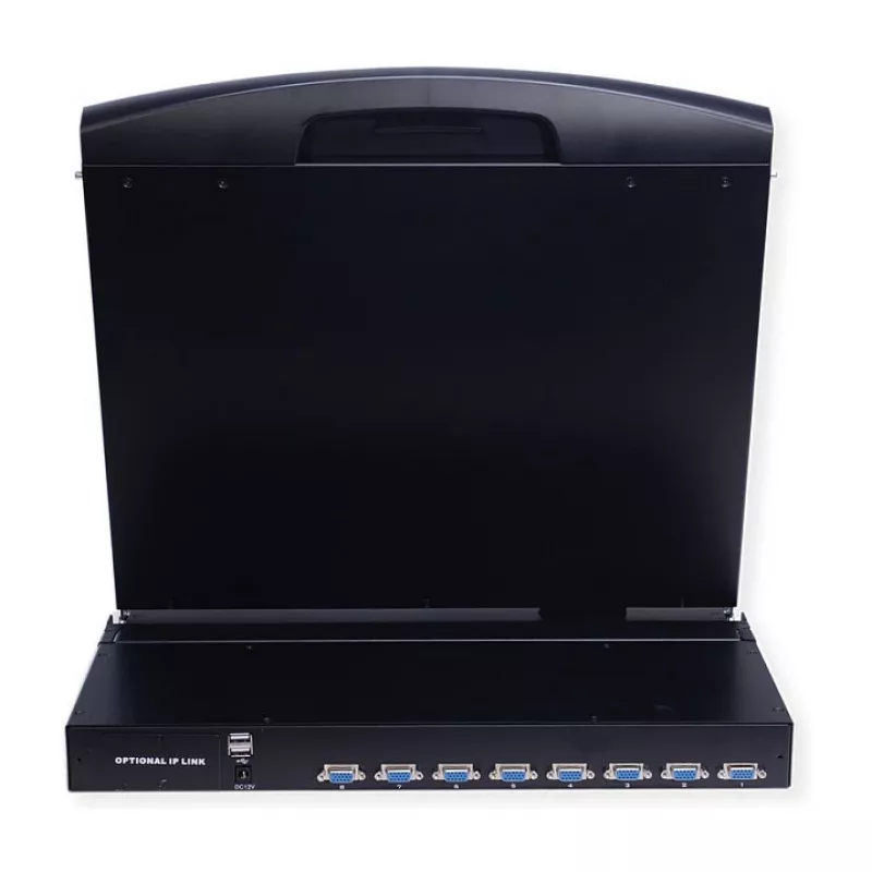 Rack console VALUE 26.99.0123, 17 inch (43.2 cm) LCD, 1280×1024, 1U, French keyboard, black