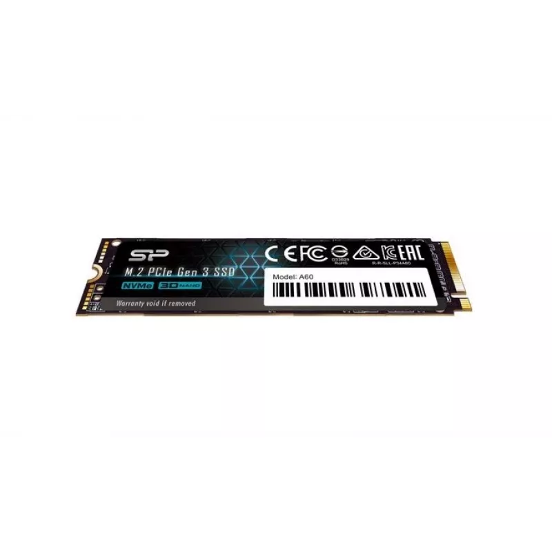 SSD M.2 NVMe Silicon Power P34A60 2 TB, PCIe 3.0 x4, read 2200 MB/s, write 1600 MB/s