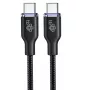 USB C - USB C 60W Glamour cable 1.5m black