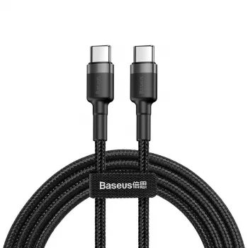 USB Cable Baseus Cafule 2m USB C Black Grey