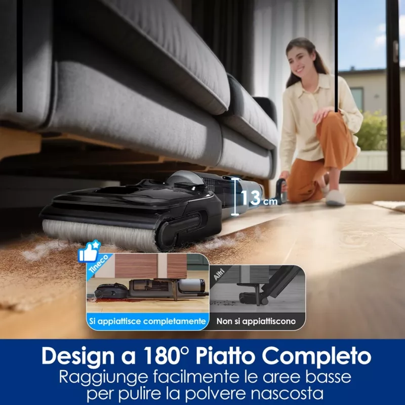 Cordless Floor Cleaner Tineco Floor One i5 Stretch Plus – lightweight, wet & dry upright floor washer
