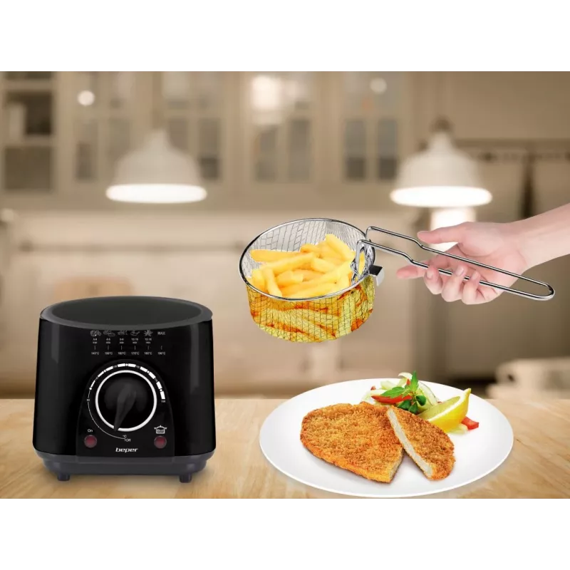 Electric fryer Beper P101FRI100, 1000W power, 2 L capacity