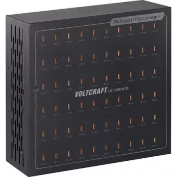 VOLTCRAFT UC-800W01 USB Charger 800 W USB-C® USB PD Black Indoor Area USB Power Delivery (USB-PD) (VC-17275170)