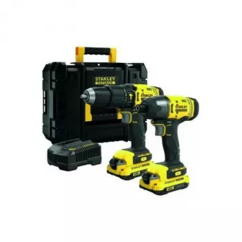 Tool Set Stanley SFMCK465D2T-QW (SFMCD711 + SFMCF800) 18 V 2x2,0 Ah Battery.