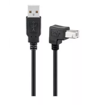Microconnect USBAB2ANGLED2 USB cable USB 2.0 1.8 m USB A USB B Black