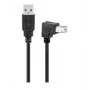Microconnect USBAB2ANGLED2 USB cable USB 2.0 1.8 m USB A USB B Black