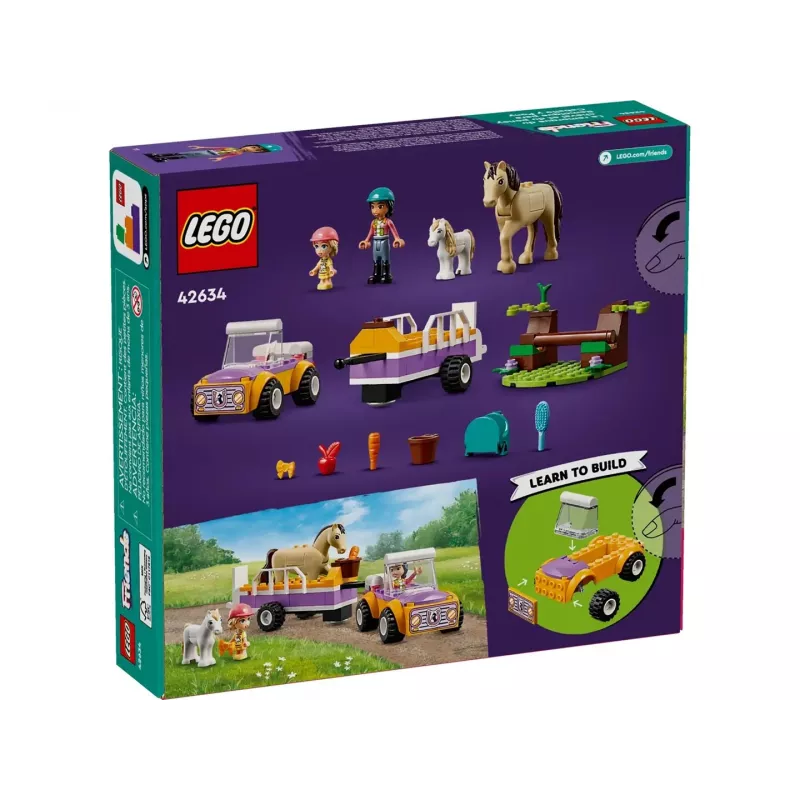LEGO Friends Horse and Pony Trailer Animal Toys Set 42634