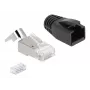 DeLOCK 66903 wire connector RJ-45 Black Metallic Male 25 pcs