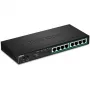 TRENDnet TPE TG84 - Switch - 8 x 10/100/1000 (PoE+) - Desktop, wall-mountable - PoE+ (120 W)