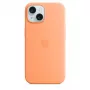 Apple iPhone 15 Silicone Case with MagSafe - Orange Sorbet