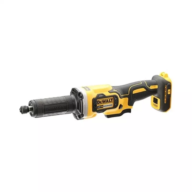 Straight die grinder DeWALT DCG426N-XJ, 18V battery, 5000–25000 RPM, collet Ø up to 6 mm, 760 W output, 1.19 kg