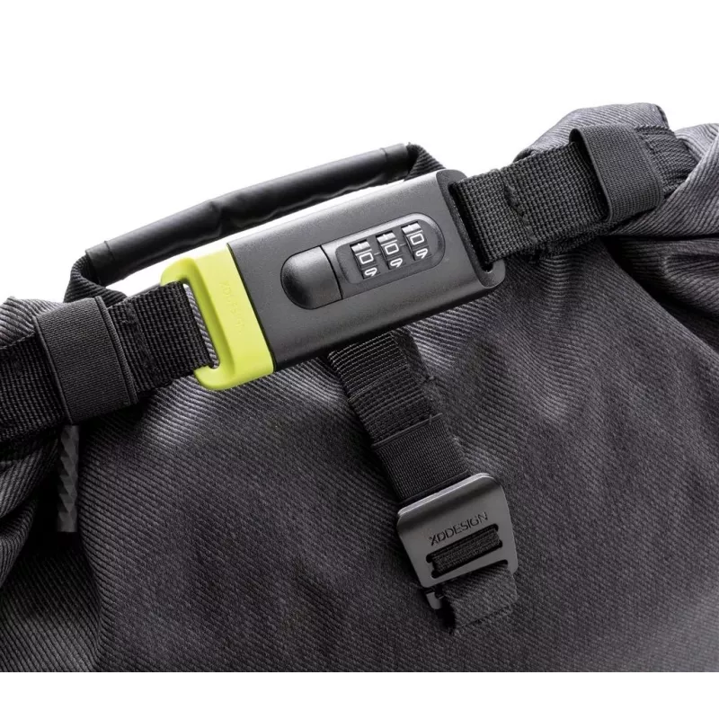 Backpack XDDESIGN Urban Lite Black — 21 L (expandable 27 L), 15.6 inch laptop compartment, water-repellent, trolley strap